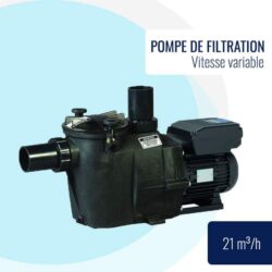 Pompe de filtration vitesse variable 21 m3