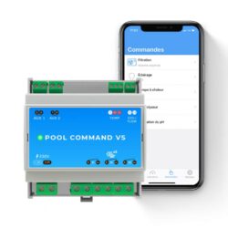 Boitier de commande pour pompe piscine à vitesse variable avec téléphone