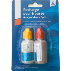 Recharge trousse analyse chlore et pH